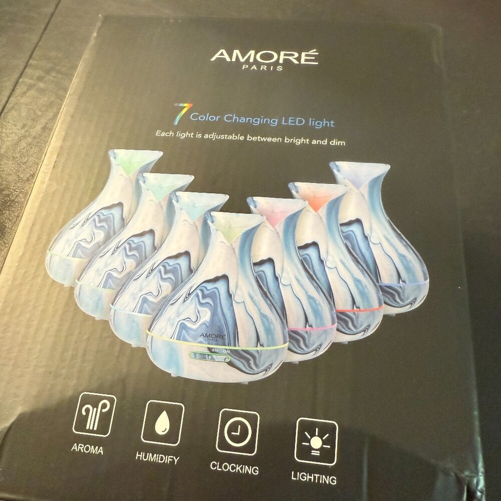 AMORE PARIS AROMA DIFFUSER WITH 6 ESSENTIAL OILS
